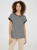 Striped Cuffed Dolman Sleeve Top sold by Suzy Shier