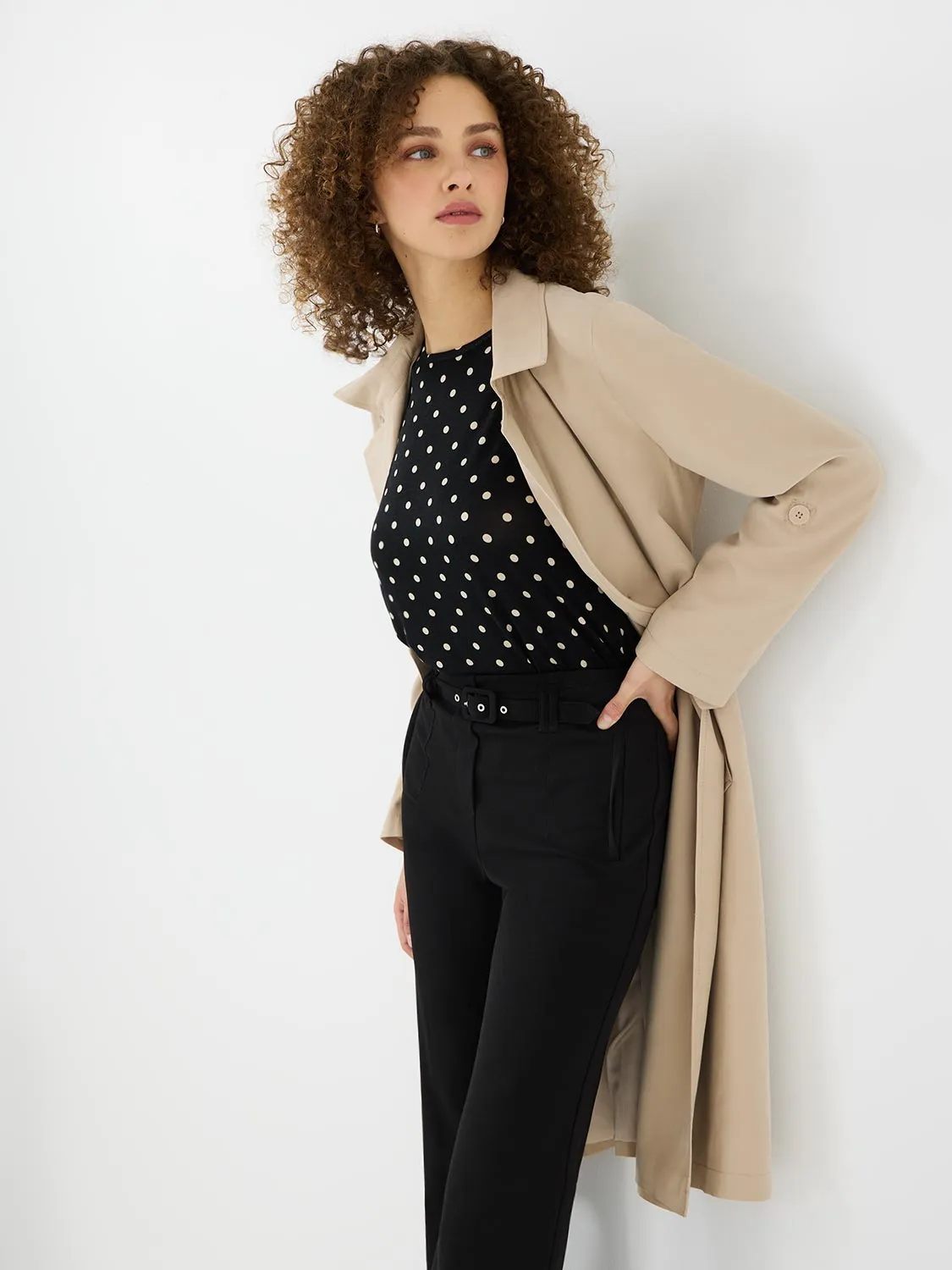 Dot Print Raglan Sleeve T-Shirt sold by Suzy Shier product image thumbnail 3