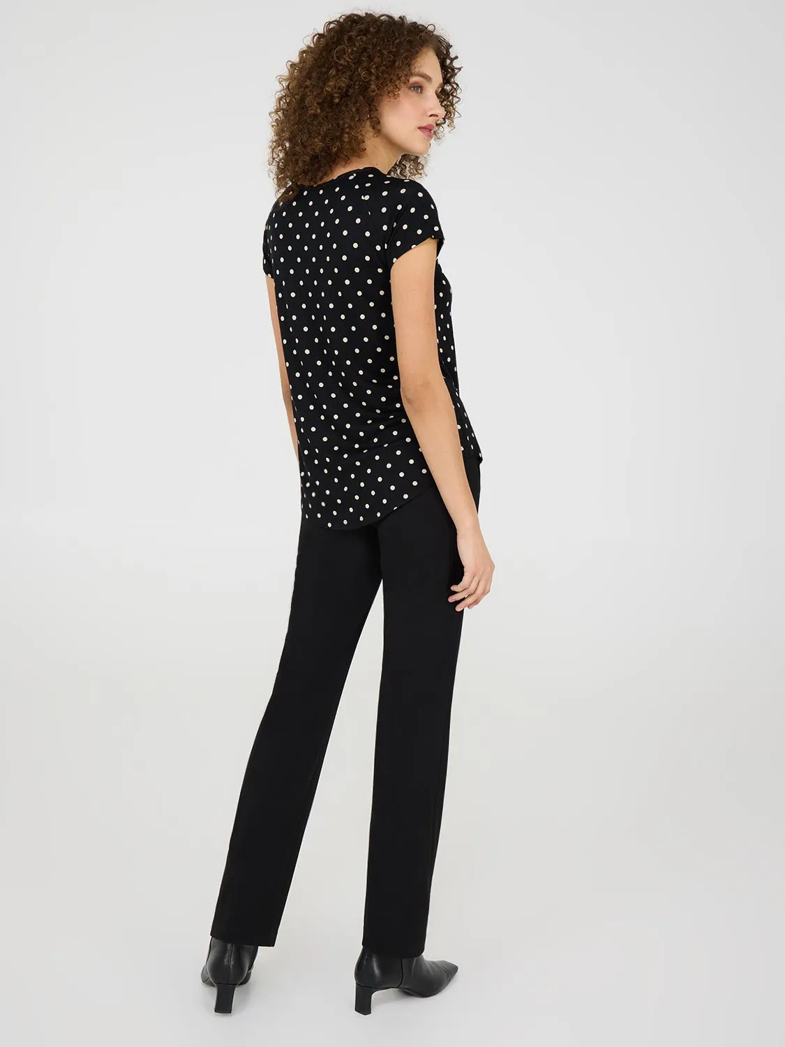 Dot Print Raglan Sleeve T-Shirt sold by Suzy Shier product image thumbnail 4