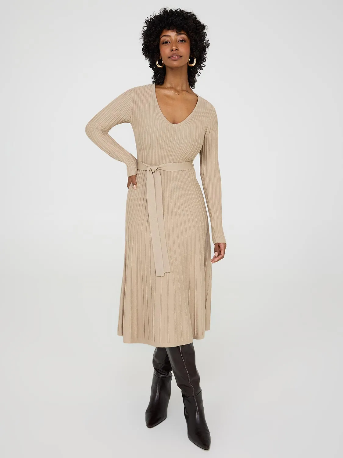 Fit & Flare Sweater Dress sold by Suzy Shier