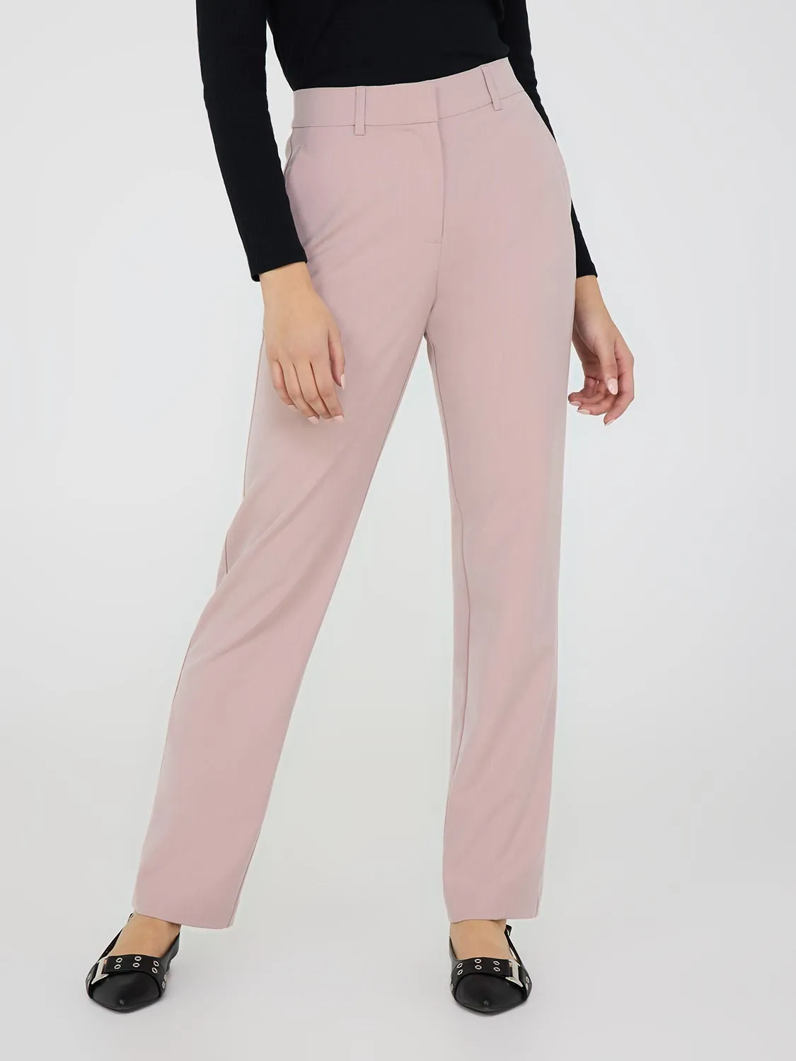 Mid-Rise Straight Leg Pants sold by Suzy Shier product image thumbnail 2