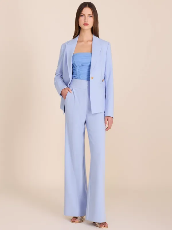 Coloured High-Waisted Wide-Leg Pant sold by Suzy Shier