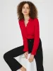 V-Neck Button-Front Blouse sold by Suzy Shier