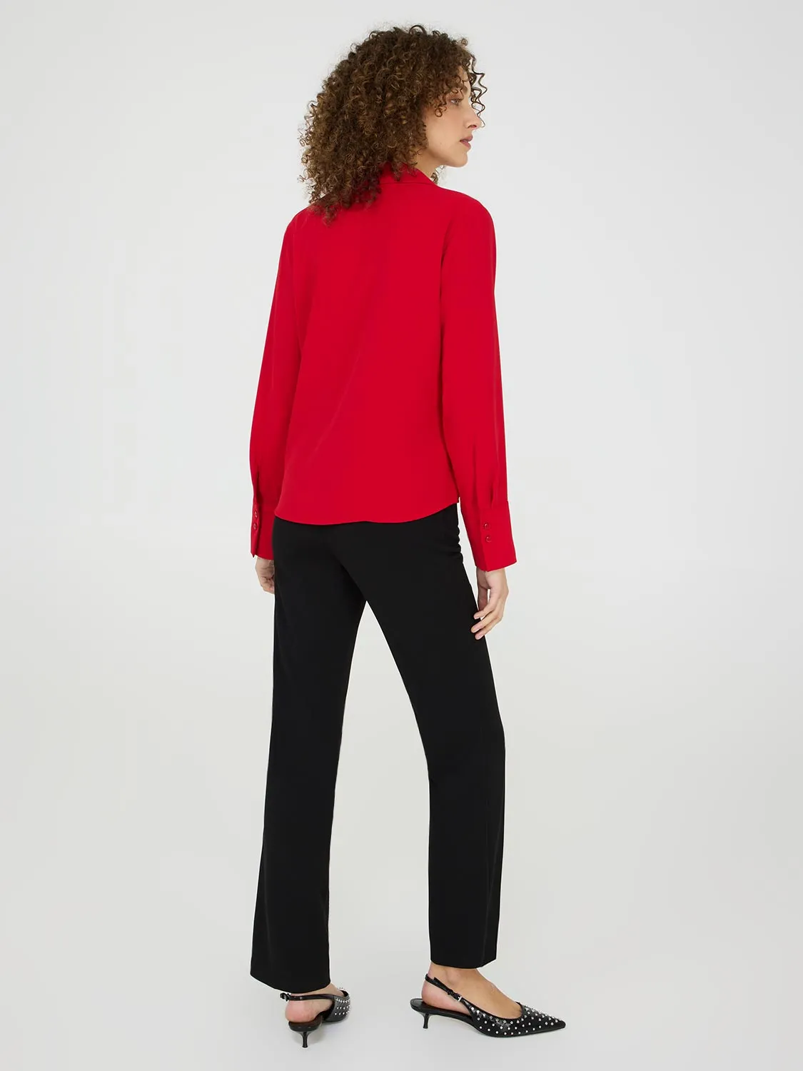 V-Neck Button-Front Blouse sold by Suzy Shier product image thumbnail 4