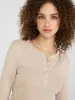 Ribbed Henley Top sold by Suzy Shier