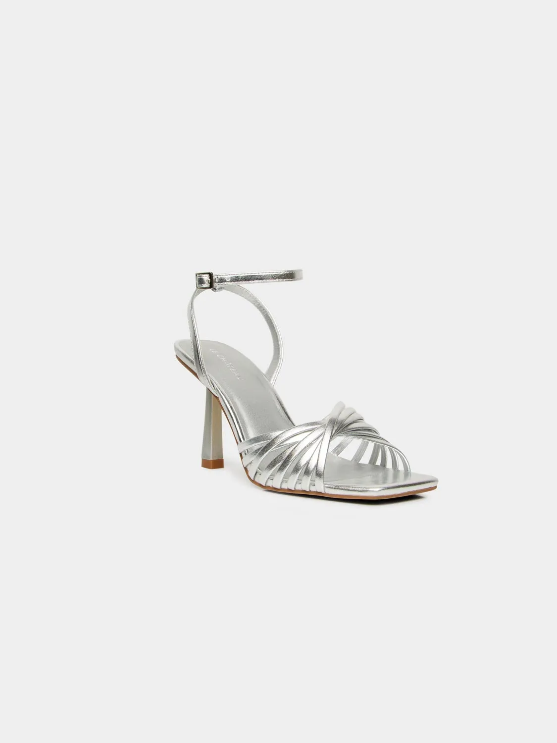 Strappy Metallic High Heel Sandal sold by Suzy Shier product image thumbnail 2