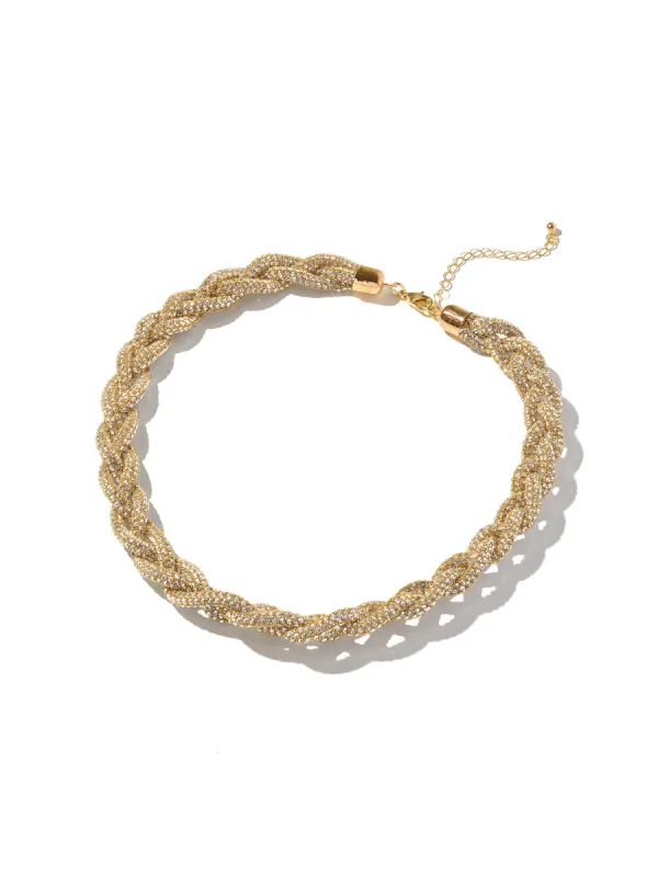 Braided Gem Necklace sold by Suzy Shier