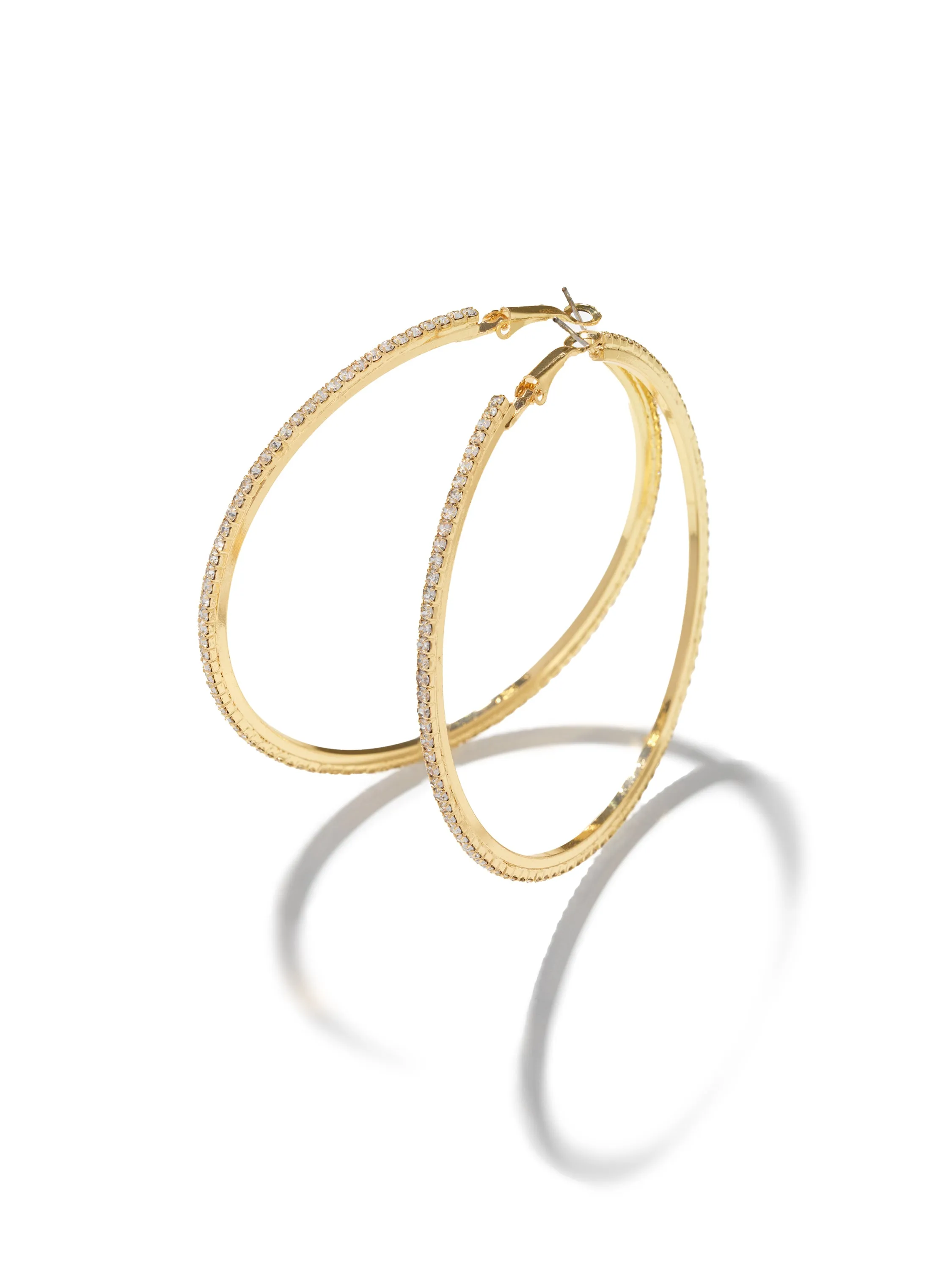 Pavé Large Hoop Earring sold by Suzy Shier