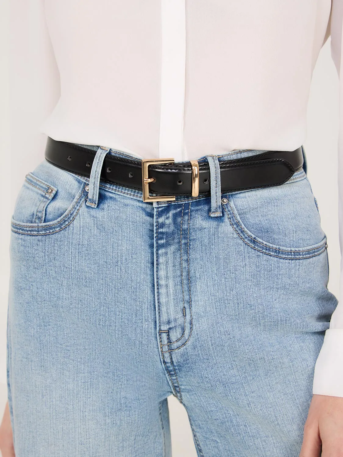 Gold Buckle Belt sold by Suzy Shier