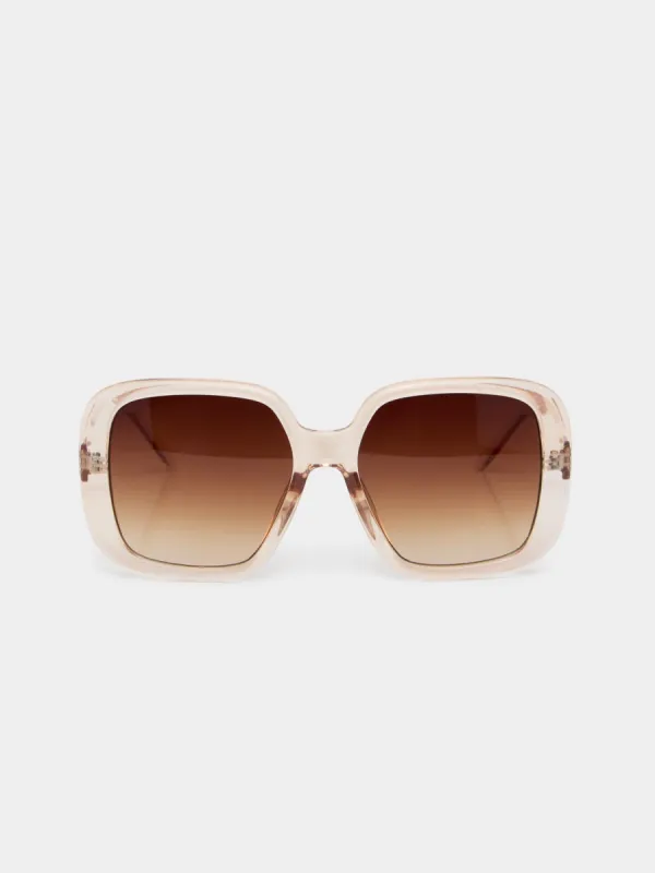 Clear Square Frame Sunglasses sold by Suzy Shier