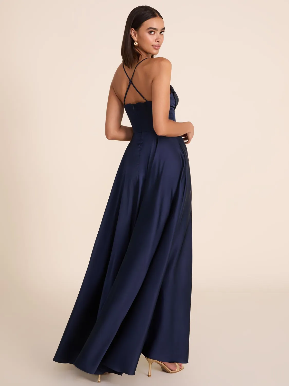 Bustier Satin Gown sold by Suzy Shier product image thumbnail 3