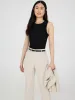 High Neck Ribbed Tank Top sold by Suzy Shier