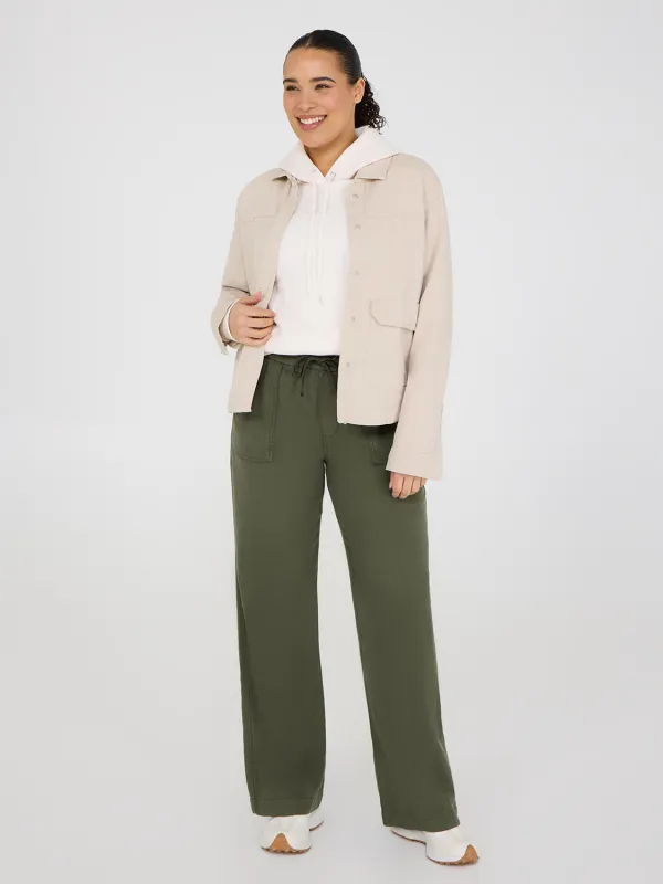 Wide-Leg Tencel Pants sold by Suzy Shier