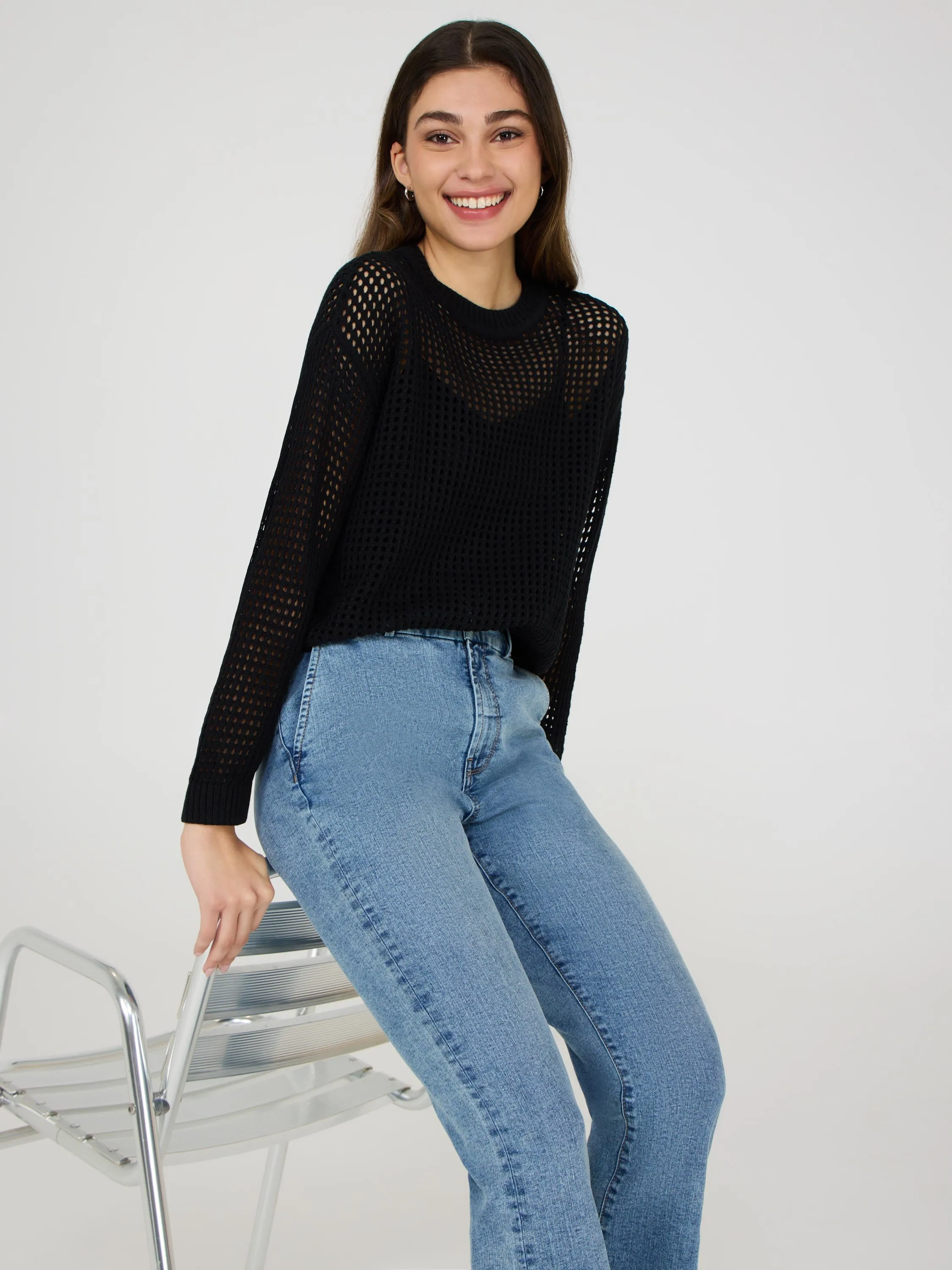 Crochet Sweater sold by Suzy Shier product image thumbnail 4