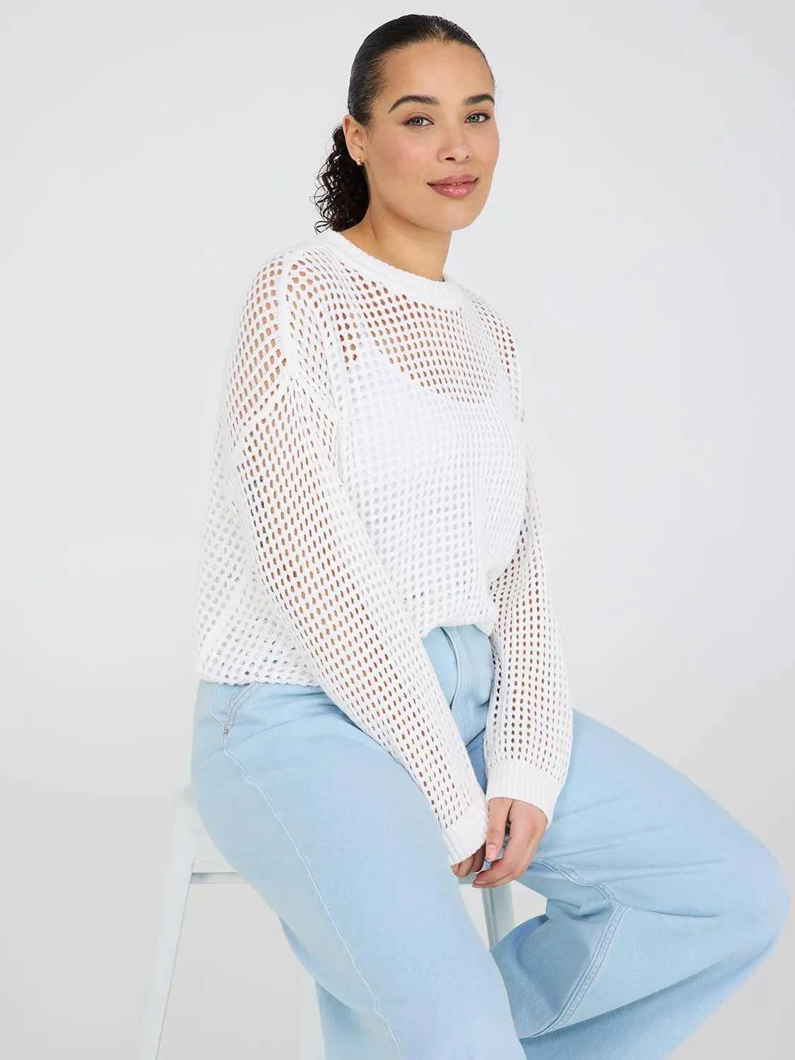 Crochet Sweater sold by Suzy Shier