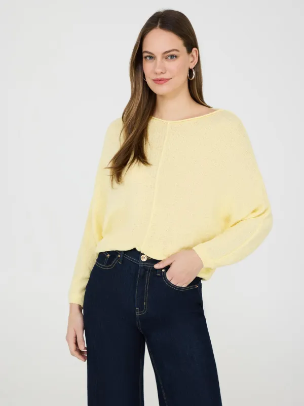 Boat Neck Dolman Sleeve Sweater sold by Suzy Shier