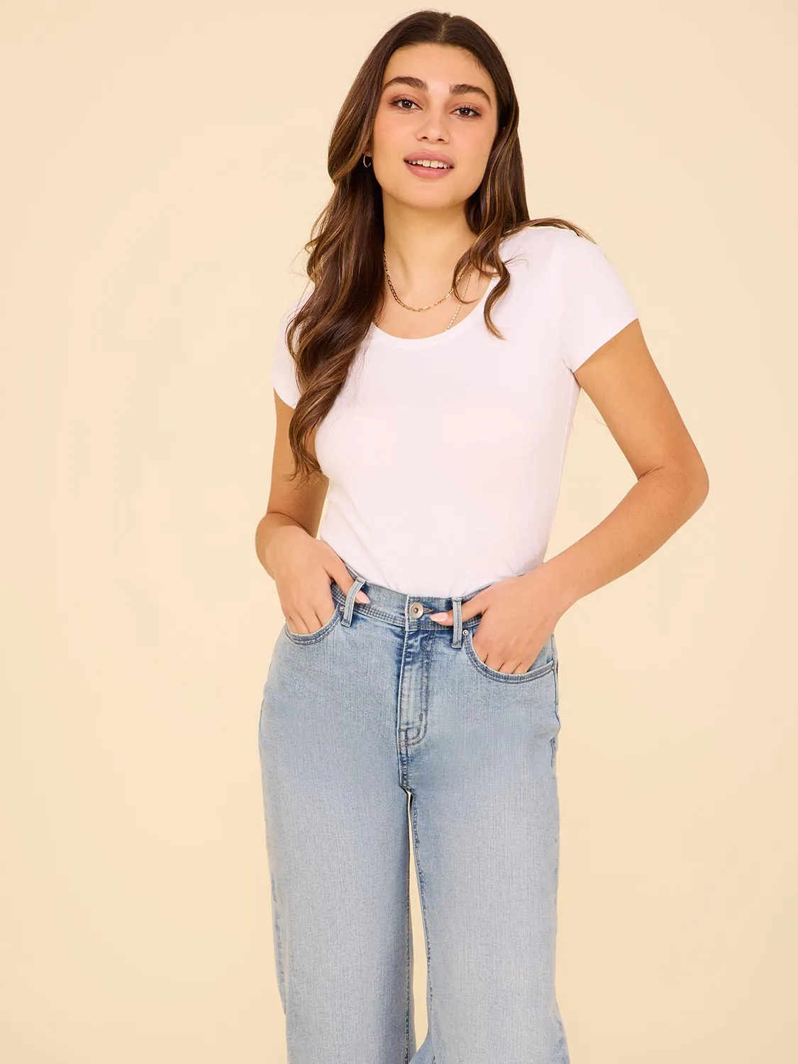 Cap Sleeve T-Shirt sold by Suzy Shier product image thumbnail 2