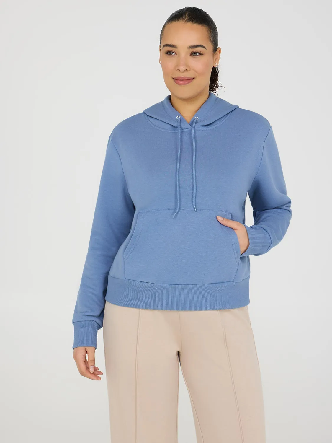 Waisted Fleece Hoodie sold by Suzy Shier product image thumbnail 2