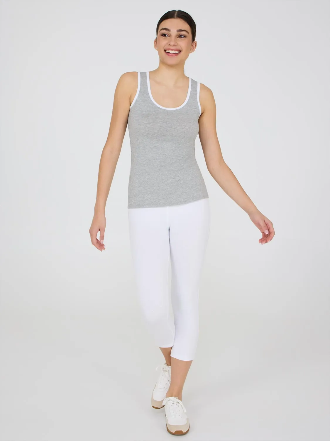 Crossover Waistband Capri Leggings sold by Suzy Shier