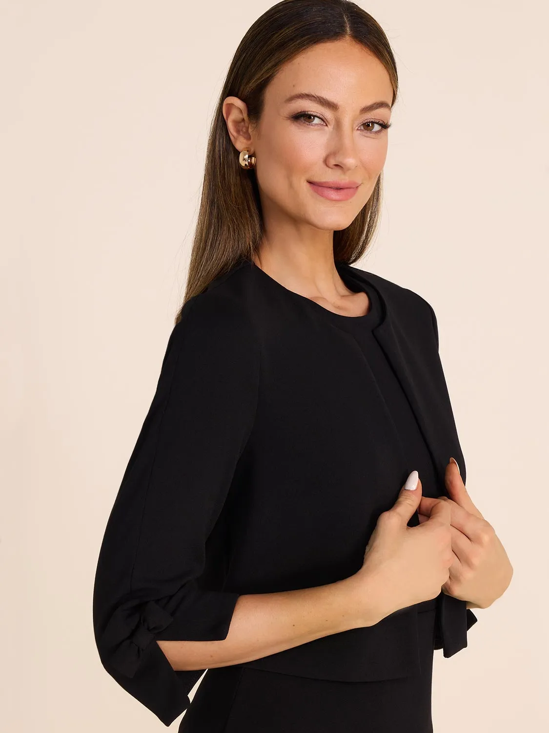 3/4 Sleeve Bolero sold by Suzy Shier product image thumbnail 3