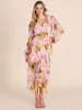 Pleated Fit & Flare Floral Midi Dress sold by Suzy Shier