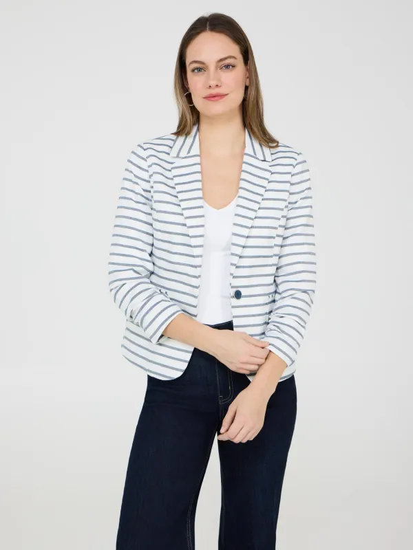 1-Button Striped Blazer sold by Suzy Shier