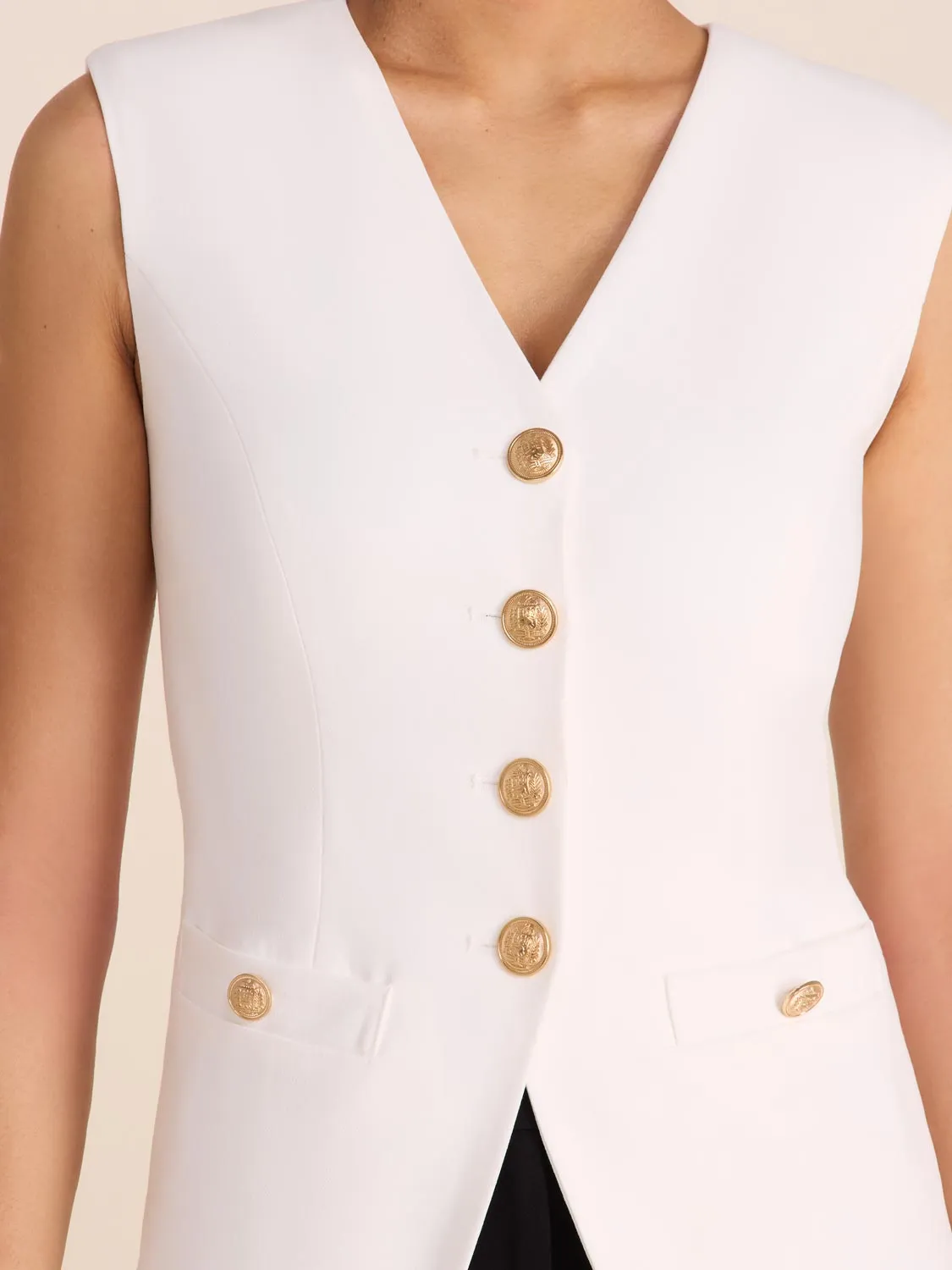 Long Blazer Vest sold by Suzy Shier product image thumbnail 4