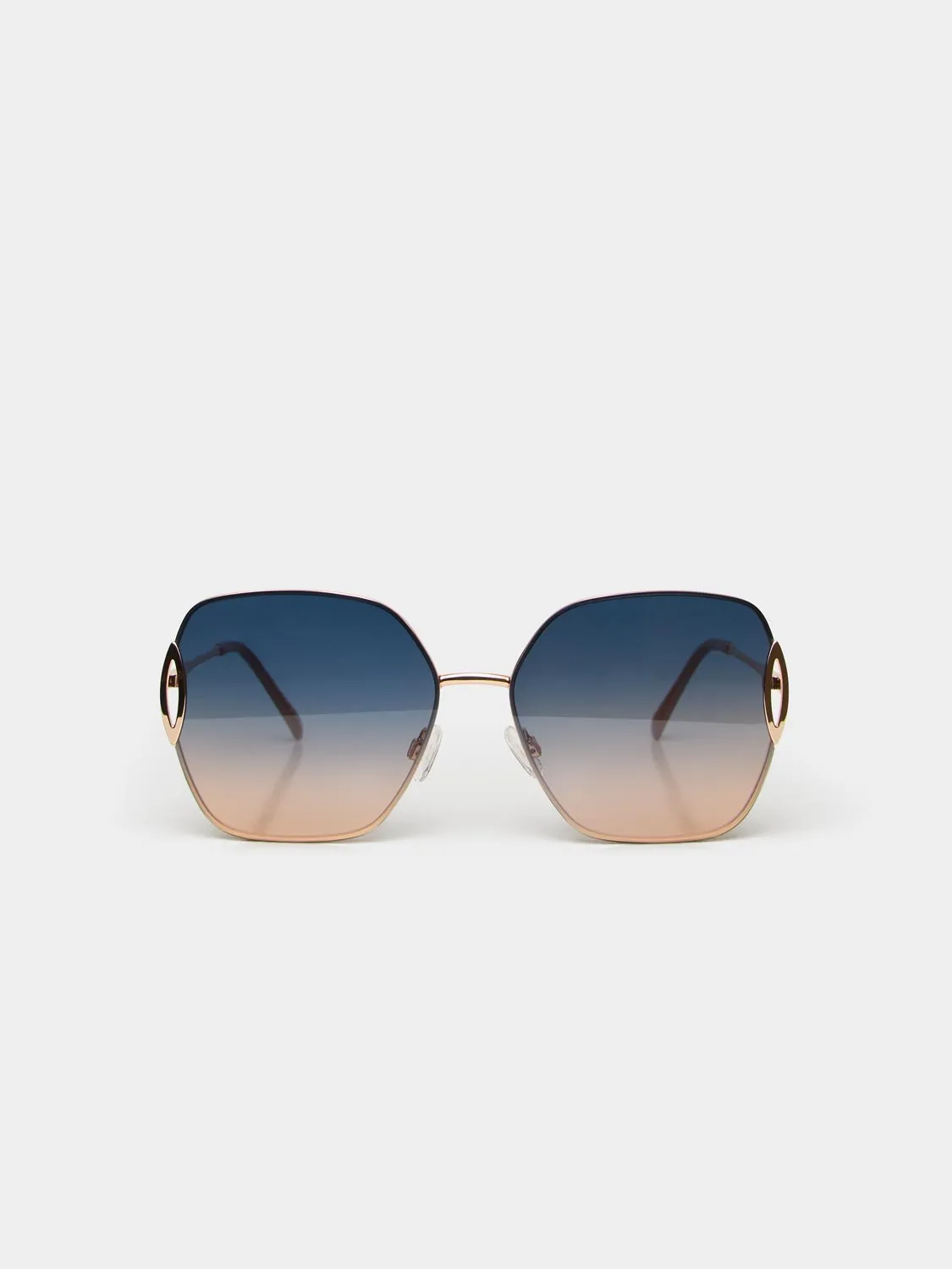 Oversized Frameless Sunglasses sold by Suzy Shier product image thumbnail 3