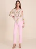 Floral Blouse With Front Ruffles sold by Suzy Shier