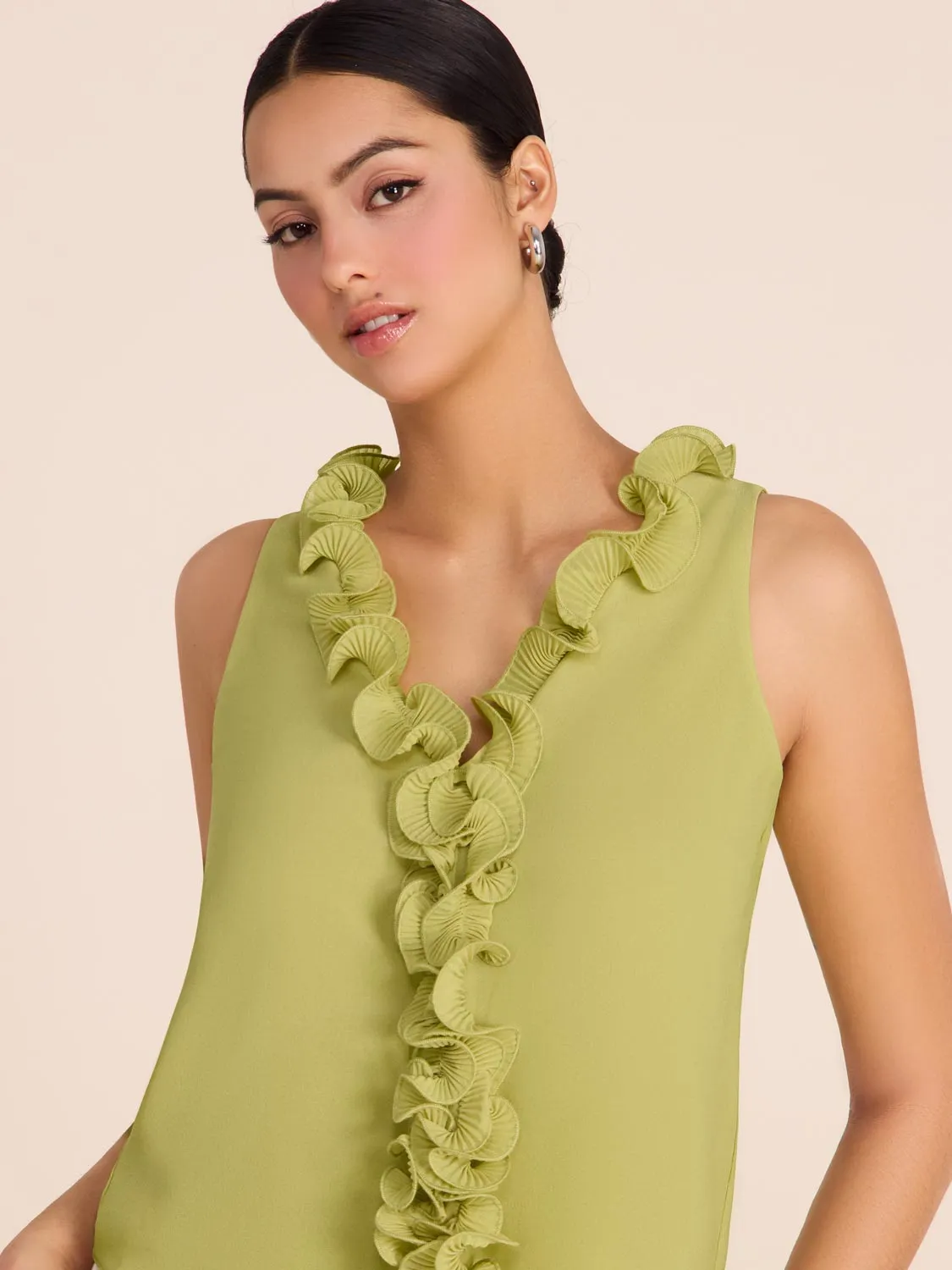 Sleeveless Ruffle Blouse sold by Suzy Shier product image thumbnail 4