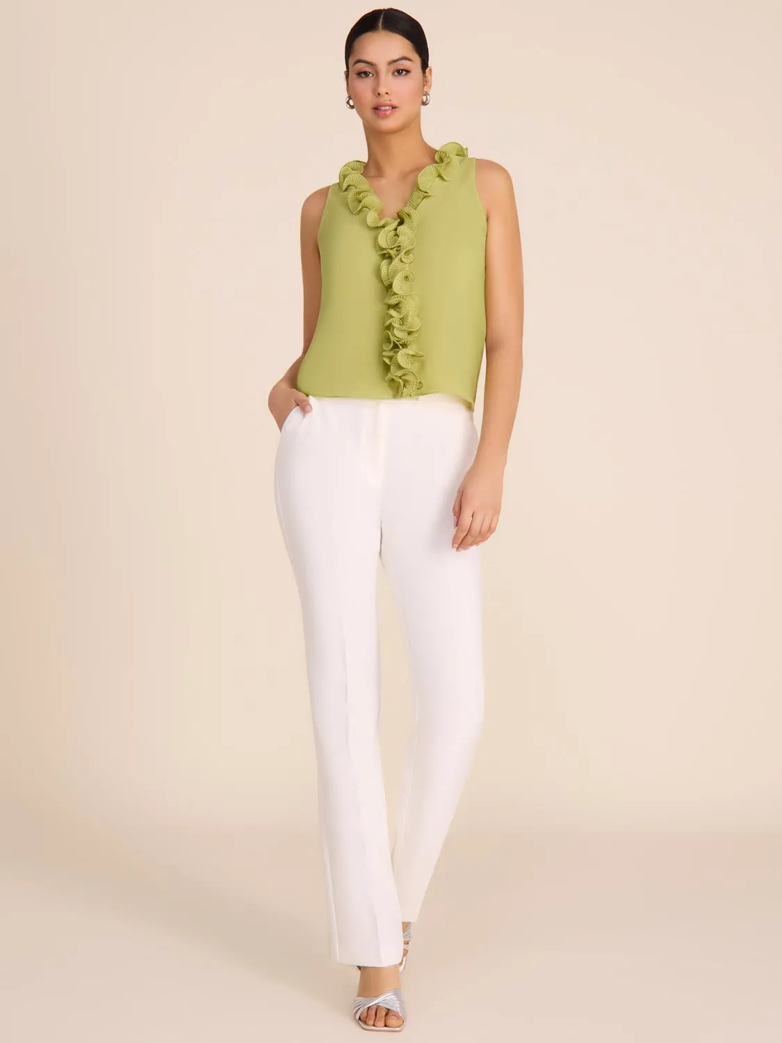 Sleeveless Ruffle Blouse sold by Suzy Shier product image thumbnail 2