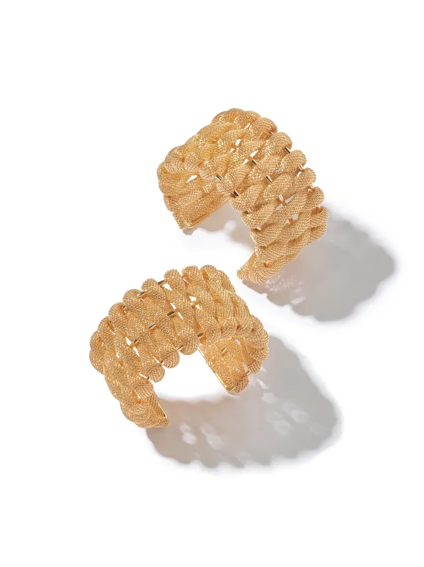 Braided Mesh Cuff Bracelet sold by Suzy Shier