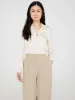 Dot Print Split Collar Satin Blouse sold by Suzy Shier