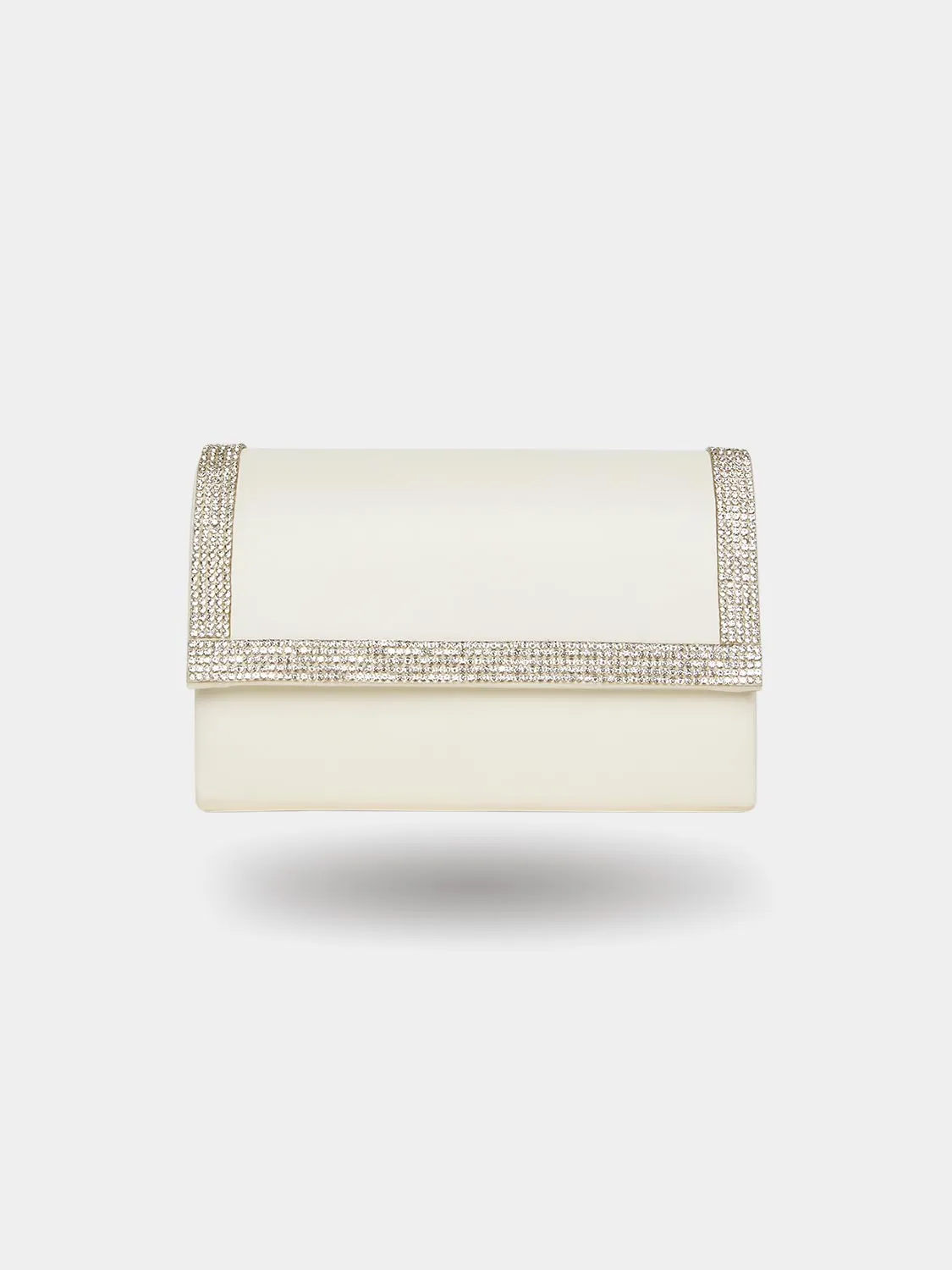 Flapover Clutch With Rhinestones sold by Suzy Shier