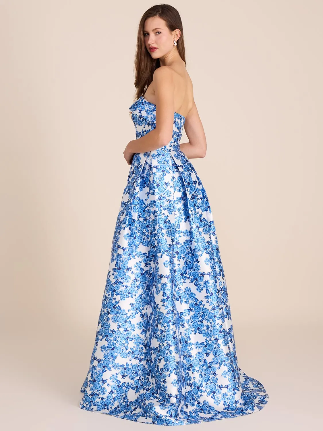 Floral Strapless Ball Gown sold by Suzy Shier product image thumbnail 2