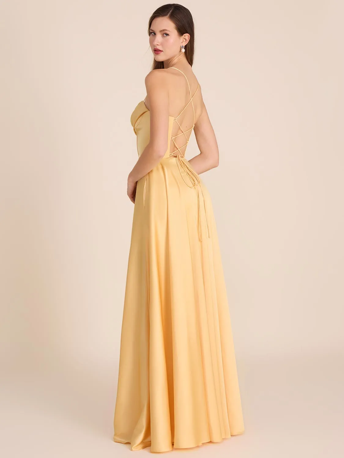 Bustier Satin Gown sold by Suzy Shier product image thumbnail 2