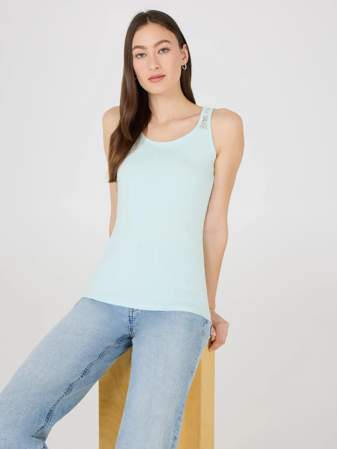 Sleeveless Lace Top sold by Suzy Shier