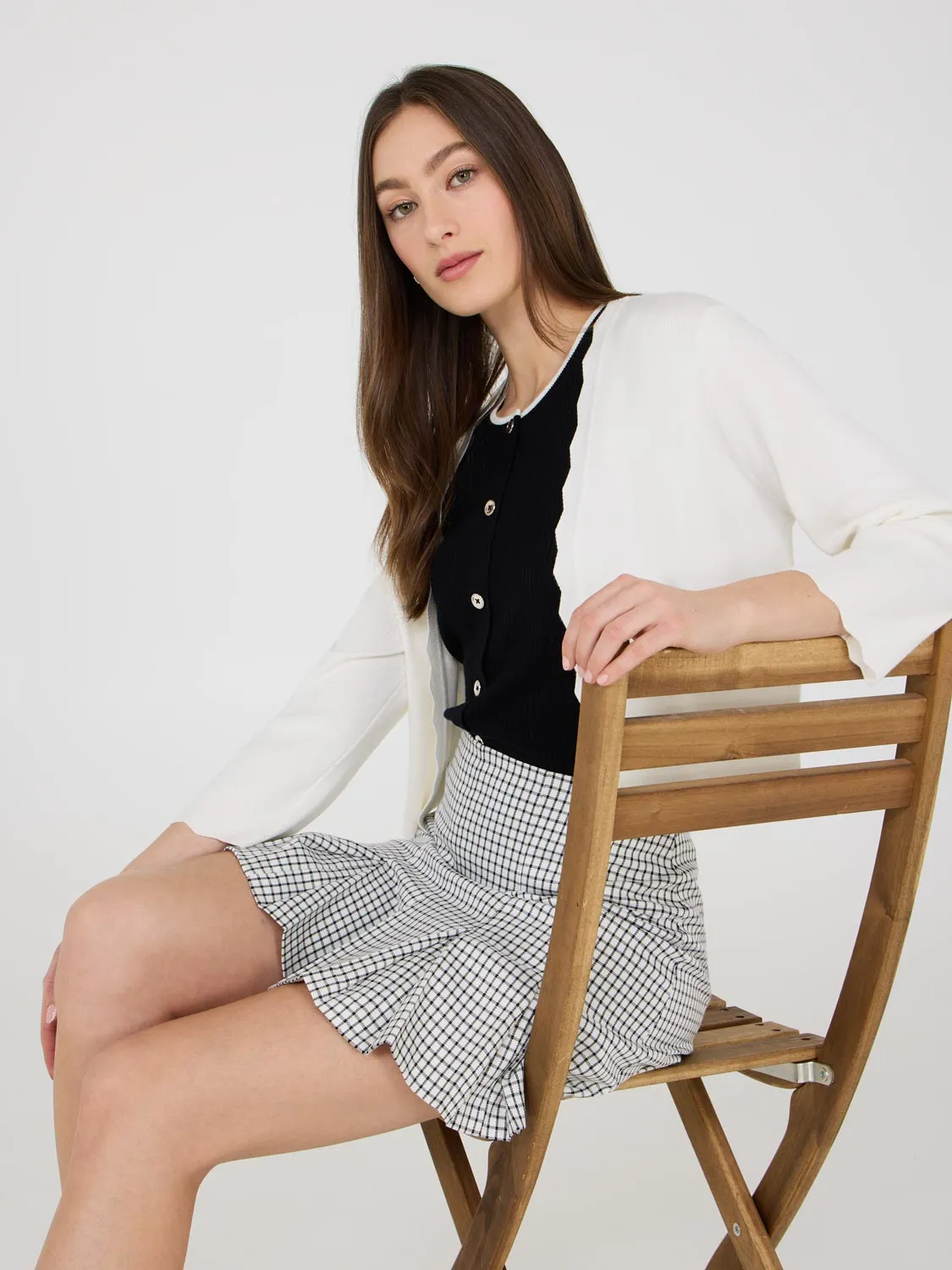 Bolero Cardigan With Scallop Details sold by Suzy Shier product image thumbnail 5