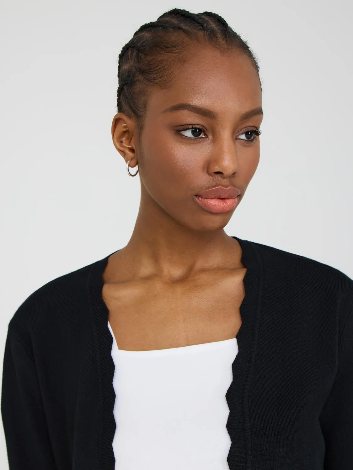 Bolero Cardigan With Scallop Details sold by Suzy Shier product image thumbnail 2