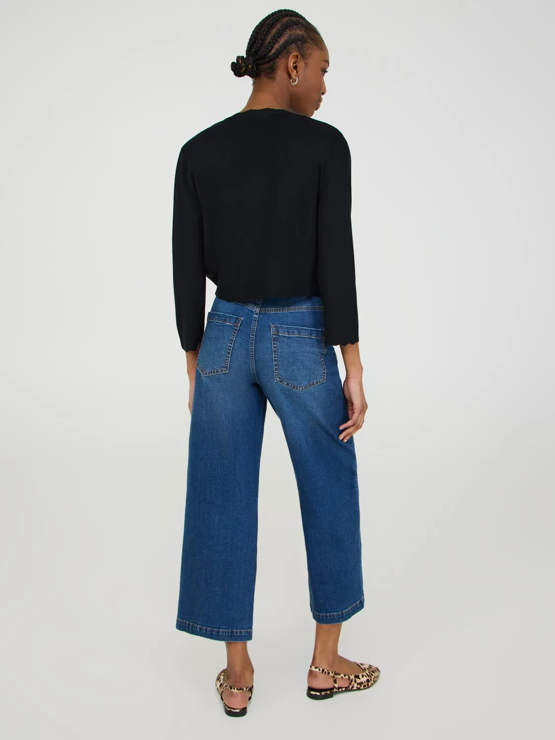 Bolero Cardigan With Scallop Details sold by Suzy Shier product image thumbnail 4