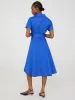 Midi Cotton Shirt Dress With Side Pockets sold by Suzy Shier