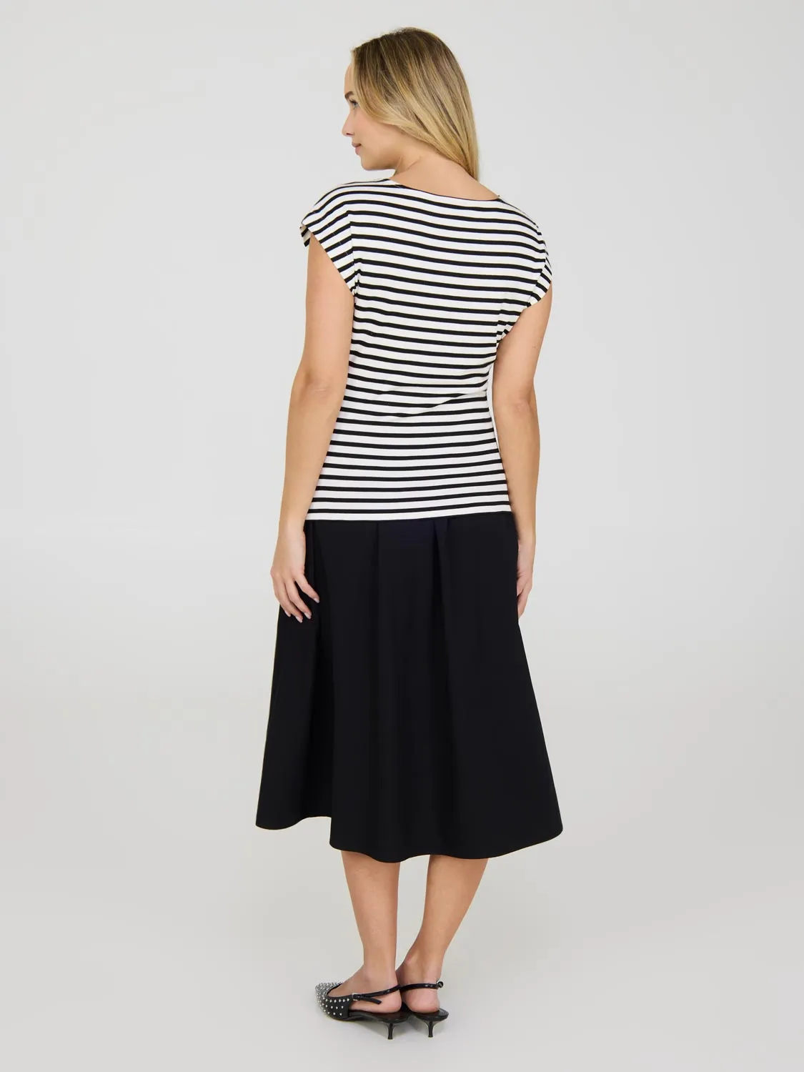 Striped Short Dolman Sleeve Top sold by Suzy Shier product image thumbnail 4