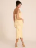 Strapless Midi Dress With Cascading Ruffles sold by Suzy Shier