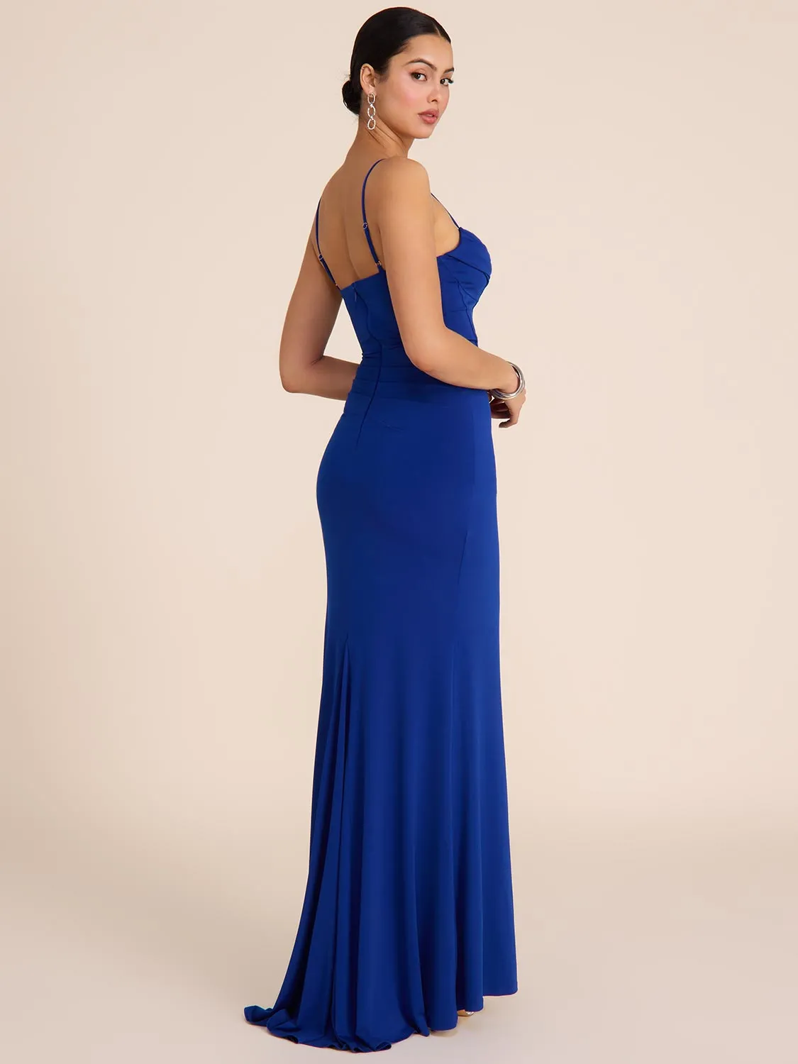 Cowl Neck Bustier Gown sold by Suzy Shier product image thumbnail 2