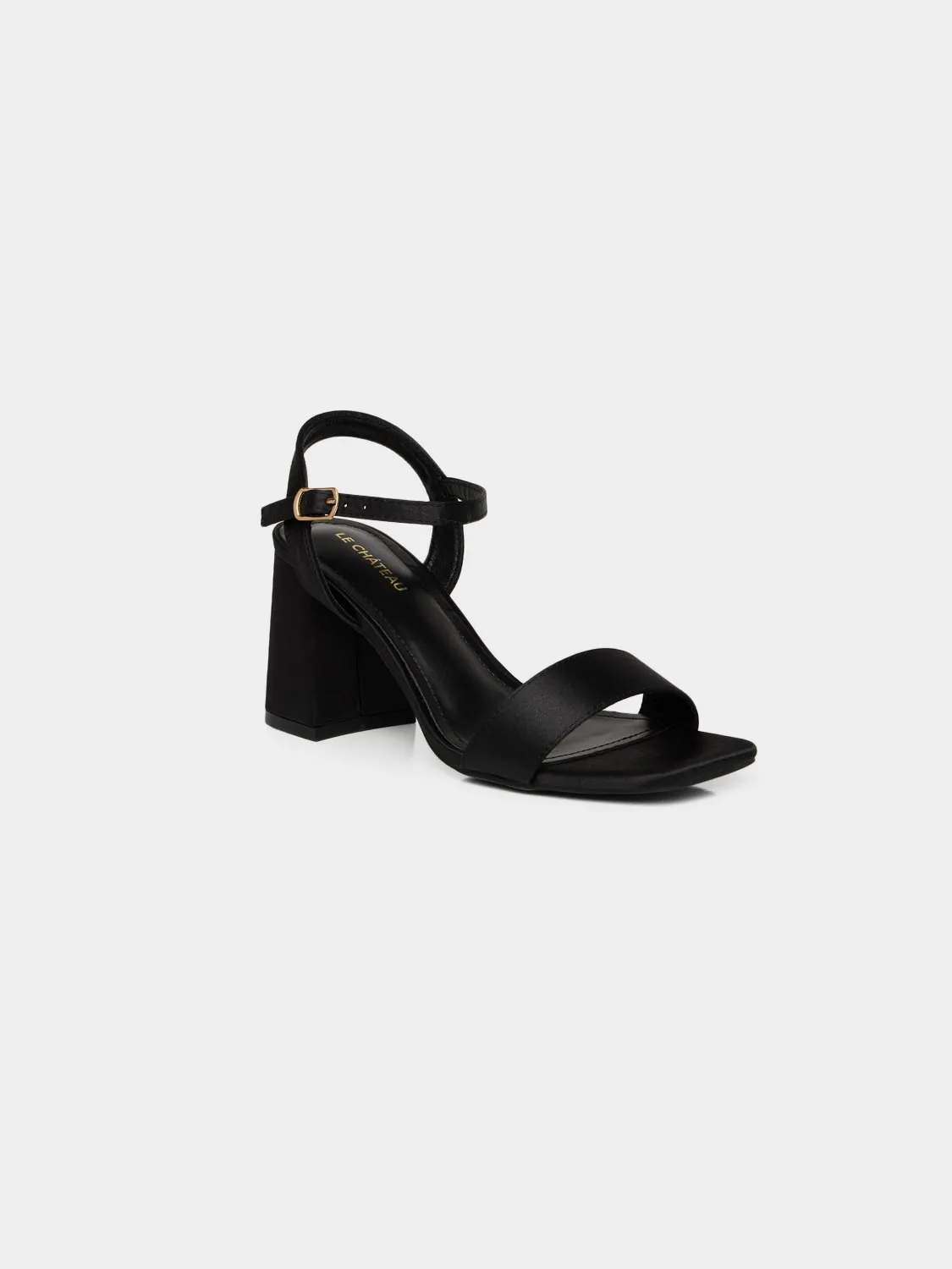 Satin Block Heel Sandal sold by Suzy Shier product image thumbnail 2