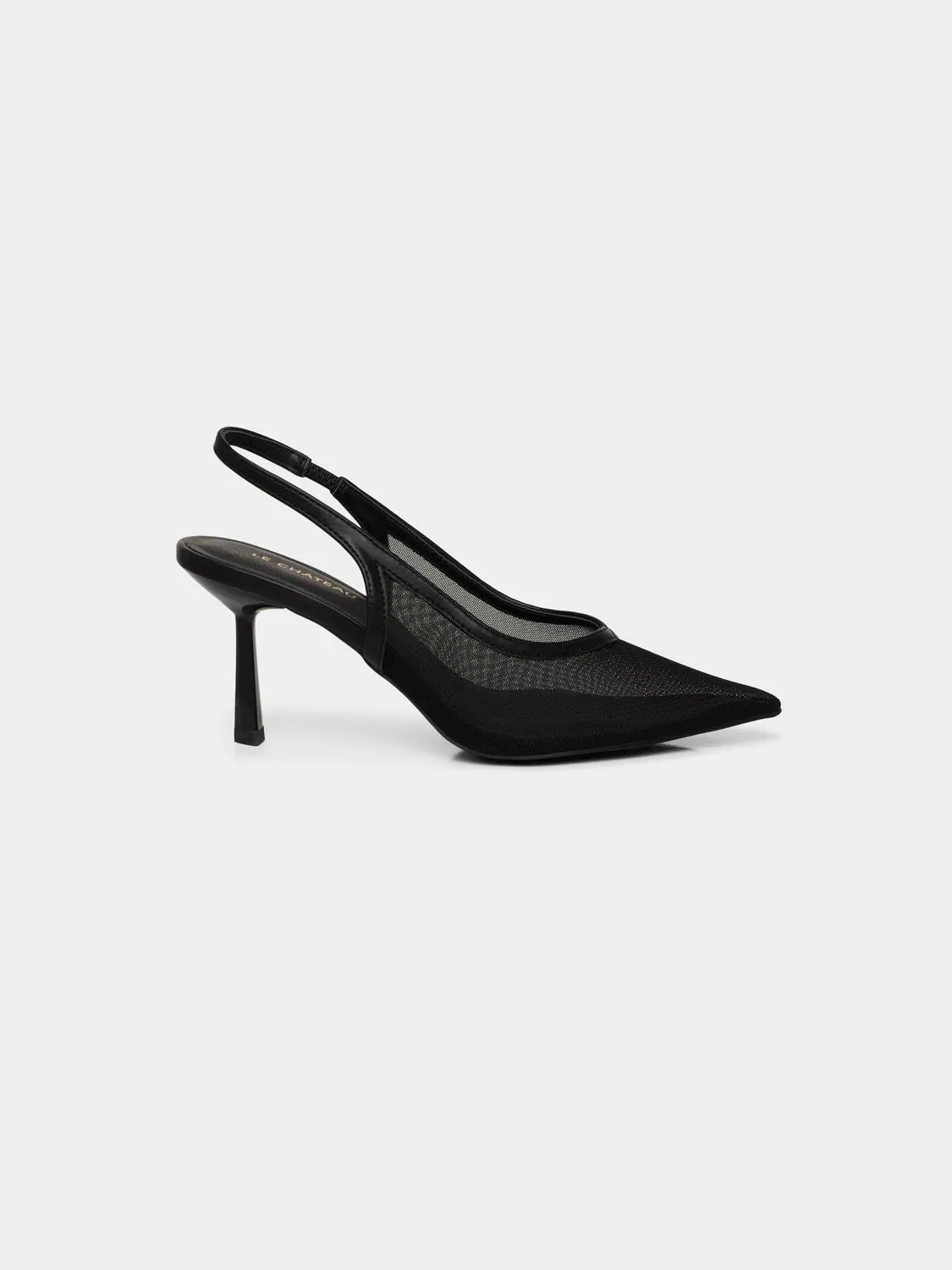 Mesh Slingback Pump sold by Suzy Shier