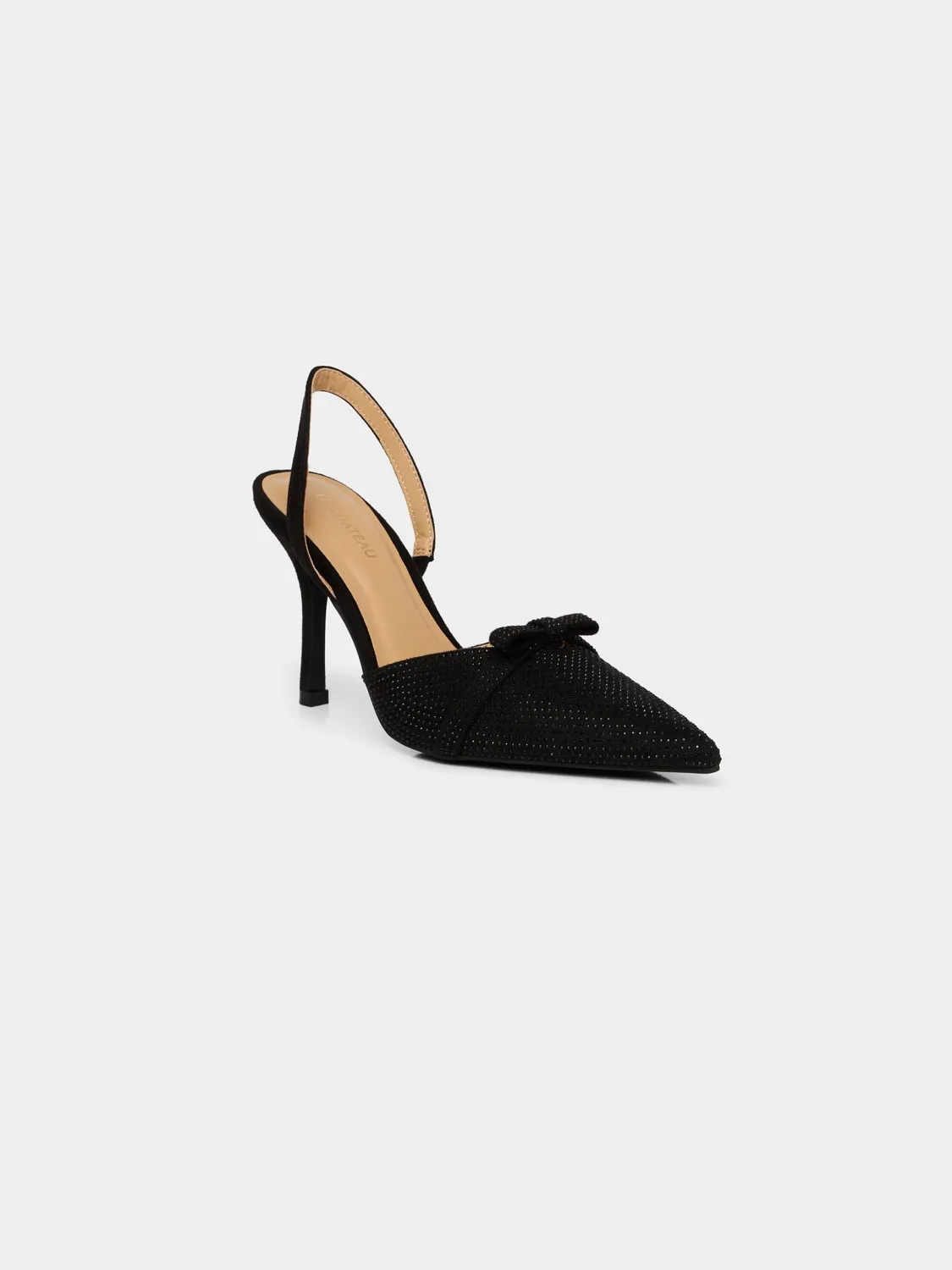 Jewelled Slingback With Bow Detail sold by Suzy Shier product image thumbnail 2