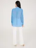 Button-Front Chiffon Tunic Blouse sold by Suzy Shier
