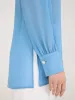 Button-Front Chiffon Tunic Blouse sold by Suzy Shier