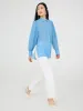Button-Front Chiffon Tunic Blouse sold by Suzy Shier